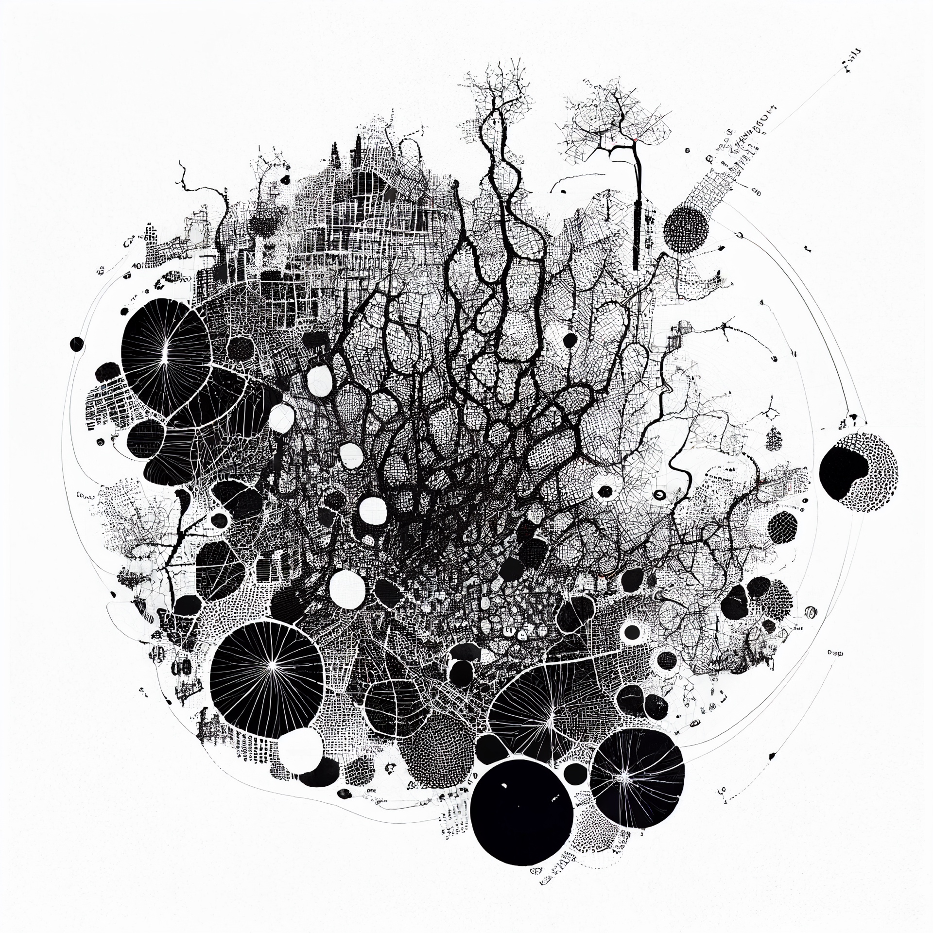 Multilayer Data-Network Collage